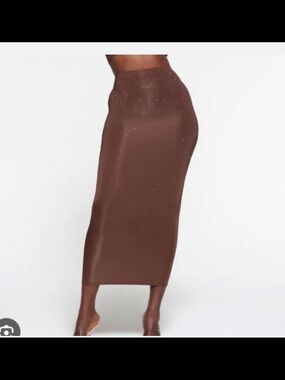 SKIMS × Swarovski Sheer Jelly Maxi Skirt - NWT XL